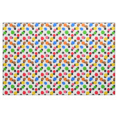 Farbenfrohe Polka-Punkte-Design mit weißem Hinterg Stoff (Fat Quarter (45,7 x 55,9 cm))