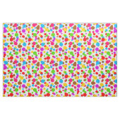 Farbenfrohe Polka-Punkte-Design mit weißem Hinterg Stoff (Fat Quarter (45,7 x 55,9 cm))