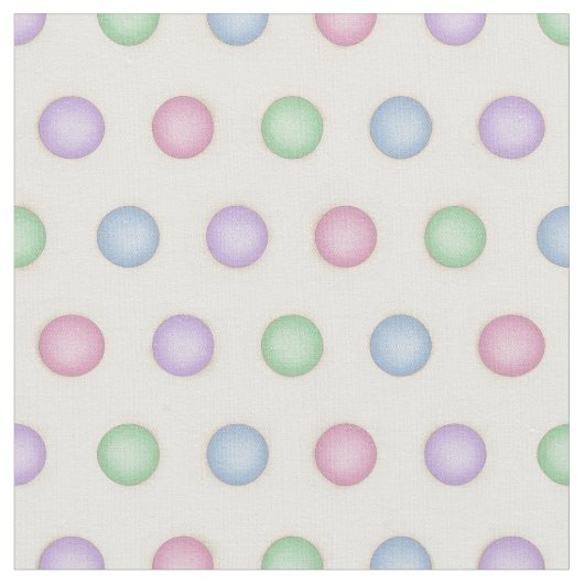 Farbenfrohe Polka-Punkte in zerdrückten Pastellfar Stoff (Nahaufnahme)