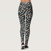 Farbenfrohe Polka-Punkte Pastellmuster Leggings (Rückseite)