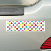 Farbenfrohe Polka-Punktmuster Autoaufkleber (Auf Auto)