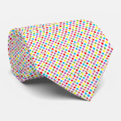 Farbenfrohe Polka-Punktmuster Krawatte (Gerollt)