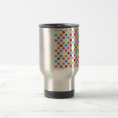 Farbenfrohe Polka-Punktmuster Reisebecher (Mittel)