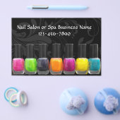 Farbenfrohe polnische Nagelflaschen, Nagelstudio Flyer (Einzeln)