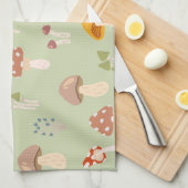 Farbenfrohe Polster-Muster Geschirrtuch (Viertel Falte)