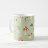 Farbenfrohe Polster-Muster Kaffeetasse (Vorderseite Links)