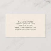 Farbenfrohe Polygonal Cat Illustration Cat Service Visitenkarte (Rückseite)