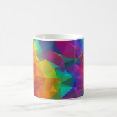 Farbenfrohe polygonale Mosaikmuster Kaffeetasse (Mittel)