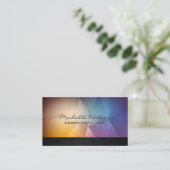 Farbenfrohe Polygongeschichte Visitenkarte (Stehend Vorderseite)