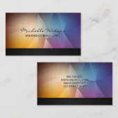 Farbenfrohe Polygongeschichte Visitenkarte (Vorne/Hinten)