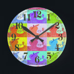 Farbenfrohe Pop Art Apple Runde Wanduhr<br><div class="desc">Genießen Sie eine helle und farbenfrohe Pop Art "Apfel" Wanduhr,  wo immer Sie einen Farbspritzer gewollt haben. Mit Uhr Gesicht ... </div>