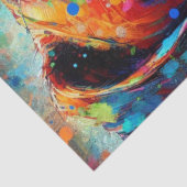 Farbenfrohe Pop Art Boxer Dog Entdeckungsreise Seidenpapier (Detail)