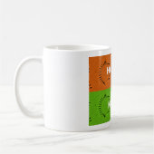 Farbenfrohe Pop Art Collage & "Hakuna Matata" Nach Kaffeetasse (Links)