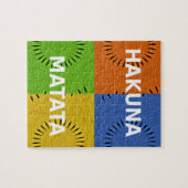 Farbenfrohe Pop Art Collage & "Hakuna Matata" Nach Puzzle (Horizontal)