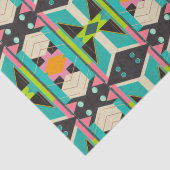 Farbenfrohe Pop Art Deco Abstrakt Moderne Geometri Seidenpapier (Detail)