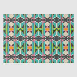 Farbenfrohe Pop Art Deco Abstrakt Moderne Geometri Seidenpapier