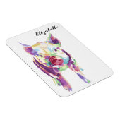 Farbenfrohe Pop Art Pig Personalisiert Magnet (Rechte Seite)