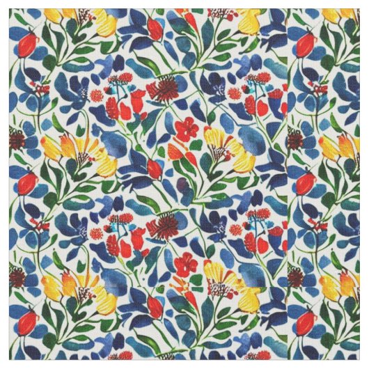 Farbenfrohe Pop Blume Stoff (Nahaufnahme)