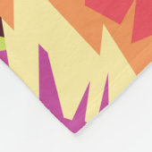 Farbenfrohe Pop Kunst, Dichtung und Musik Fleecedecke (Ecke)