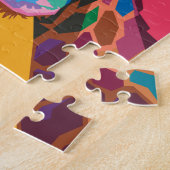 Farbenfrohe Pop Kunst, Dichtung und Musik Puzzle (Seite)