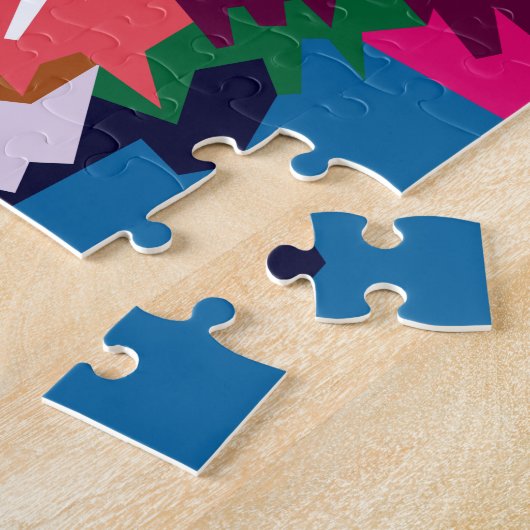 Farbenfrohe Pop Kunst, Dichtung und Musik Puzzle (Seite)