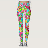 Farbenfrohe Pop Kunst, Kultur Leggings (Vorderseite)
