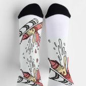 Farbenfrohe Pop Kunstgalerie Grafik Socken (Oben)