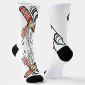 Farbenfrohe Pop Kunstgalerie Grafik Socken (Gewinkelt)