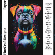 Farbenfrohe Pop Kurzer Hund CS6 Kunsthandwerk