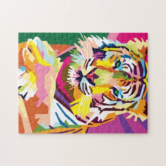 Farbenfrohe Pop Puzzle (Horizontal)