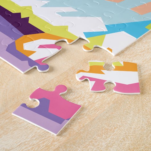 Farbenfrohe Pop Puzzle (Seite)