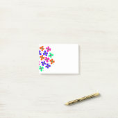 Farbenfrohe Poppies Post-it Klebezettel (Auf Schreibtisch)