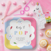 Farbenfrohe Popsicle Ready to Pop Baby Dusche Pappteller (Party)