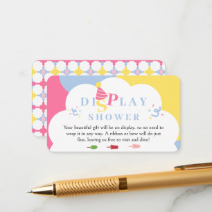 Farbenfrohe Popsicle Ready to Pop Display Dusche Begleitkarte