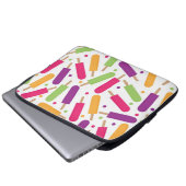 Farbenfrohe Popsicles Sommermuster Laptopschutzhülle (Vorne Knopf)