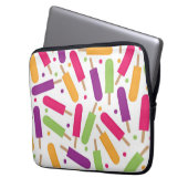 Farbenfrohe Popsicles Sommermuster Laptopschutzhülle (Vorderseite Links)