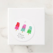 Farbenfrohe Popsicles Summer Baby Dusche Geschenkanhänger (Beispiel)
