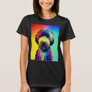 Farbenfrohe portugiesische Hundebüte T-Shirt