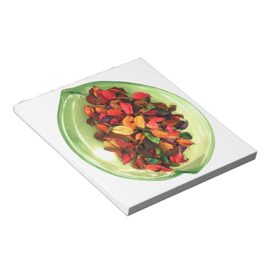 Farbenfrohe Potpourri: Ein sanftes Display Notizblock (angewinkelt)