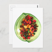 Farbenfrohe Potpourri: Ein sanftes Display Postkarte (Vorne/Hinten)