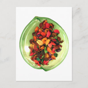 Farbenfrohe Potpourri: Ein sanftes Display Postkarte