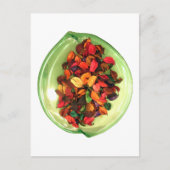 Farbenfrohe Potpourri: Ein sanftes Display Postkarte (Vorderseite)