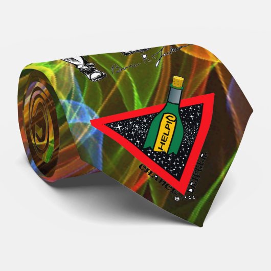 Farbenfrohe Power Krawatte (Gerollt)