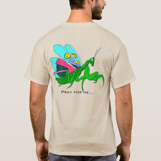 Farbenfrohe Pracht Mantis T - Shirt (Rückseite)