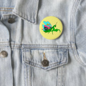 Farbenfrohe Prachtmantis Button (Beispiel)