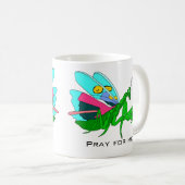 Farbenfrohe Prachtmantis Kaffeetasse (VorderseiteRechts)