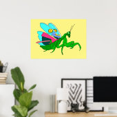 Farbenfrohe Prachtmantis Poster (Heimbüro)