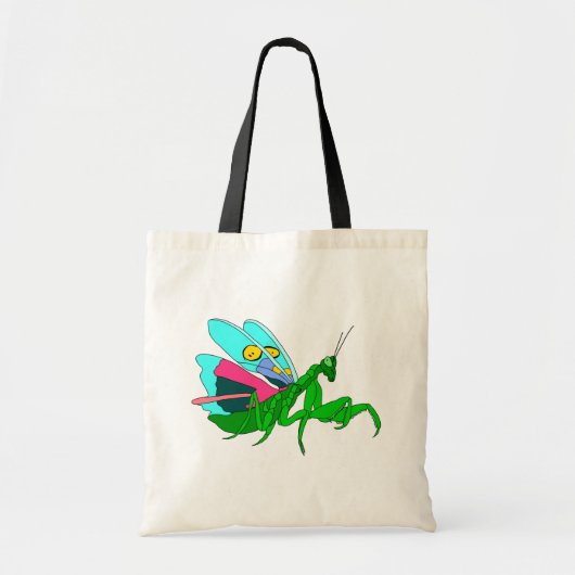 Farbenfrohe Prachtmantis Tragetasche (Vorne)