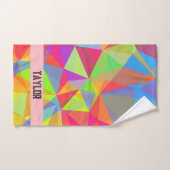 Farbenfrohe Prism Geometric Kaleidoskop Regenbogen Handtuch (Handtuch)