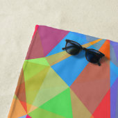 Farbenfrohe Prism Geometric Kaleidoskop Regenbogen Strandtuch (Beispiel)